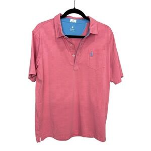 johnnie-O‎ Coral Reefer Striped Polo Shirt size 16